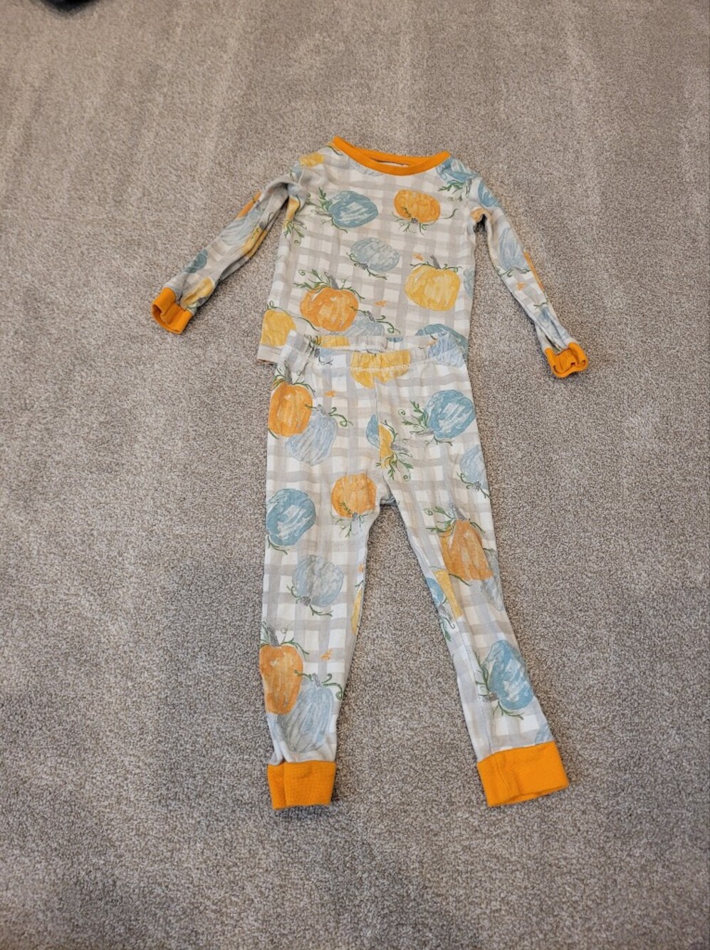 Burt's Bees Kids Kids Pumpkin Print Pajamas Size 2T
